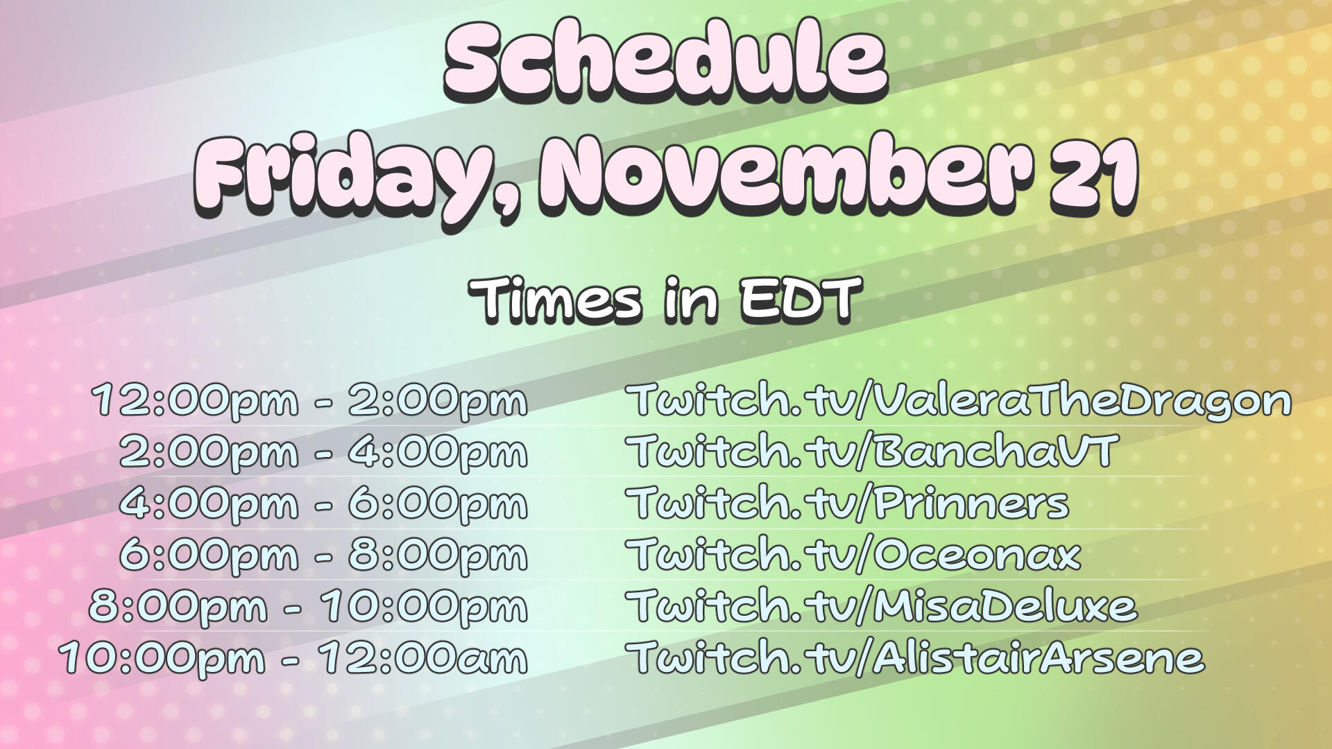 Friday, November 21st